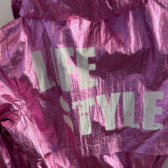 Tricotto Pink Metallic Utility Jacket - Picture 5 of 5